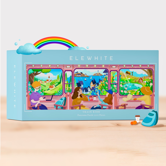 ELEWHITE - Train Ride Panoramic - 1000 Pieces