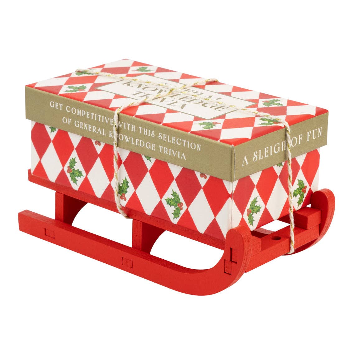 Christmas Mini Sleigh - General Knowledge Trivia  (80 cards)