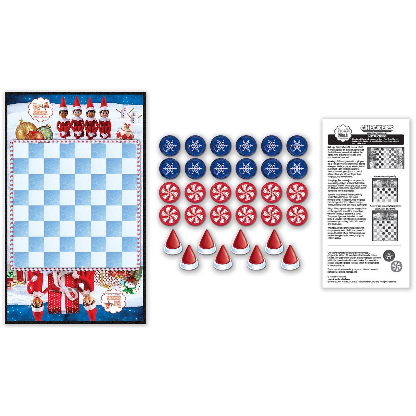 Elf on the Shelf - Checkers Board Game