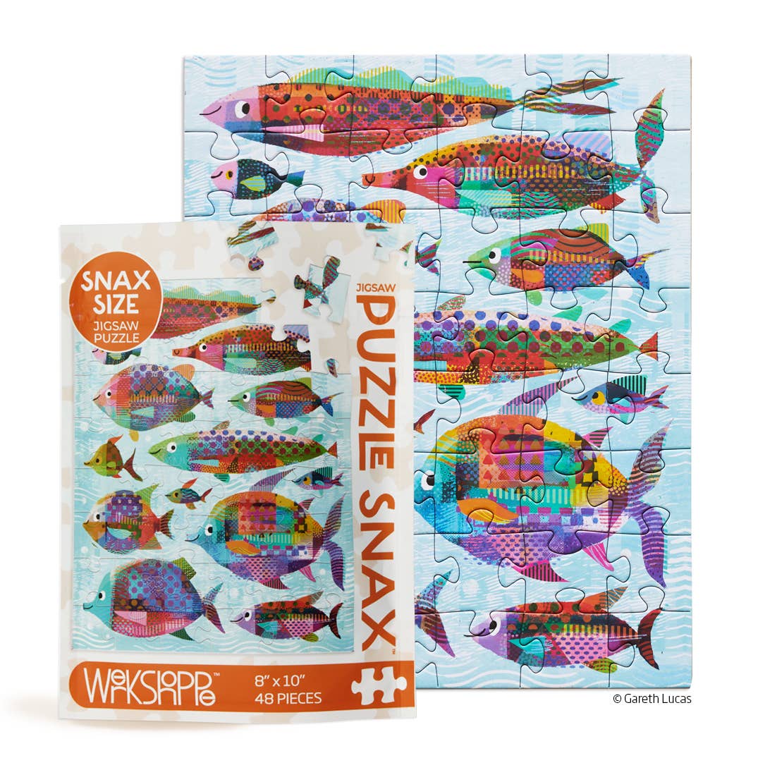 WerkShoppe - Fishes Kids Puzzle Snax (48 Piece)