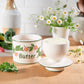 The Original Butter Bell® Crock - Hand Painted Raised Floral