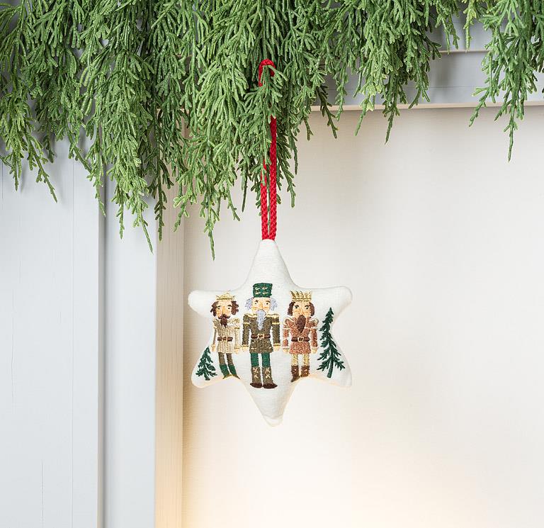 Nutcracker Embroidery Ornament