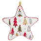 Trees Star Embroidery Ornament