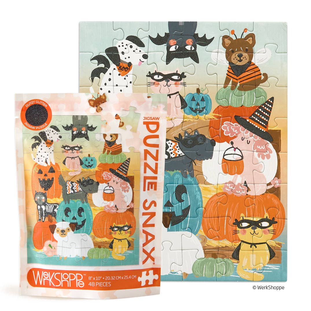 WerkShoppe - Pumpkin Patch Kids Halloween Puzzle Snax (48 Piece)