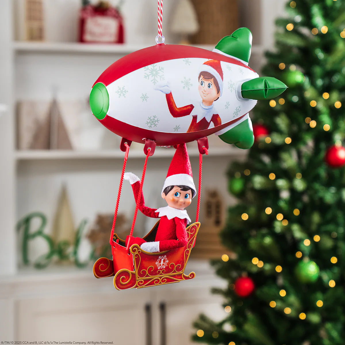 Elf on the Shelf® Peppermint Blimp Ride – 20th Anniversary Edition