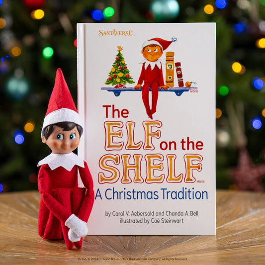 Elf on the Shelf® Box Set - English Book &  Scout Elf® - Boy Blue Eyes