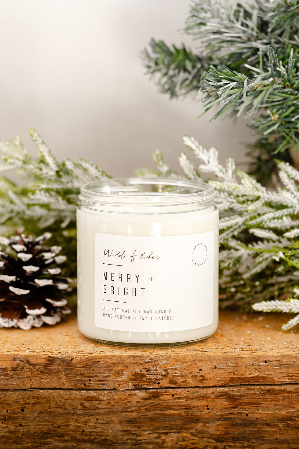 Wild Flicker - Merry & Bright - Soy Wax Candle