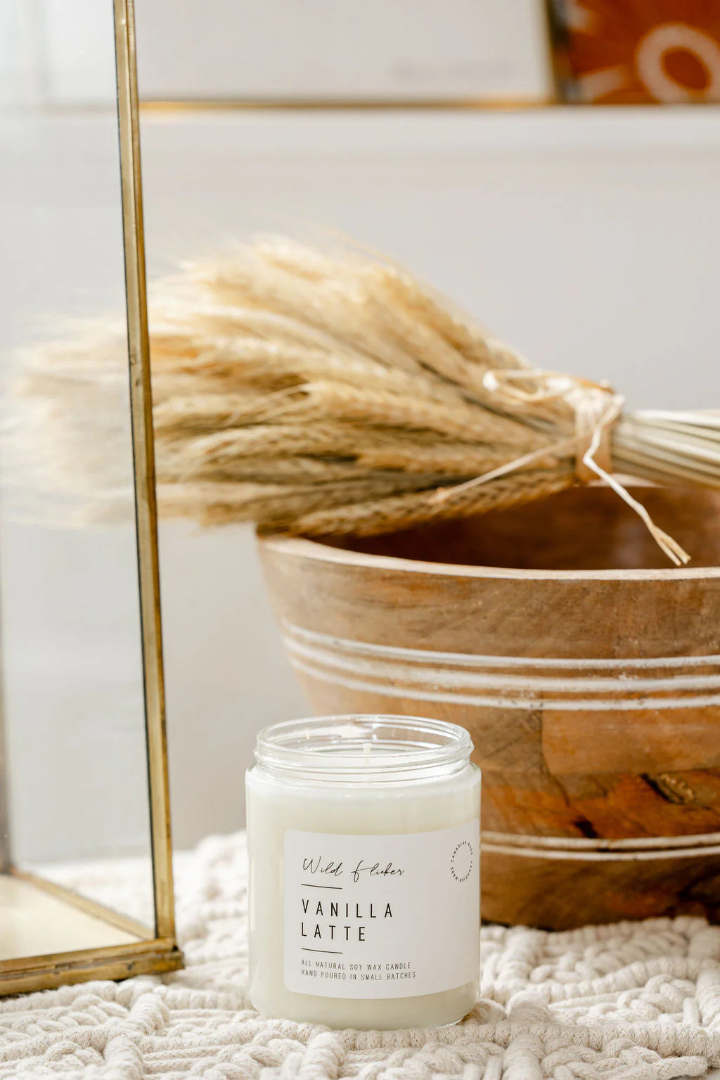 Wild Flicker - Vanilla Latte - Soy Wax Candle