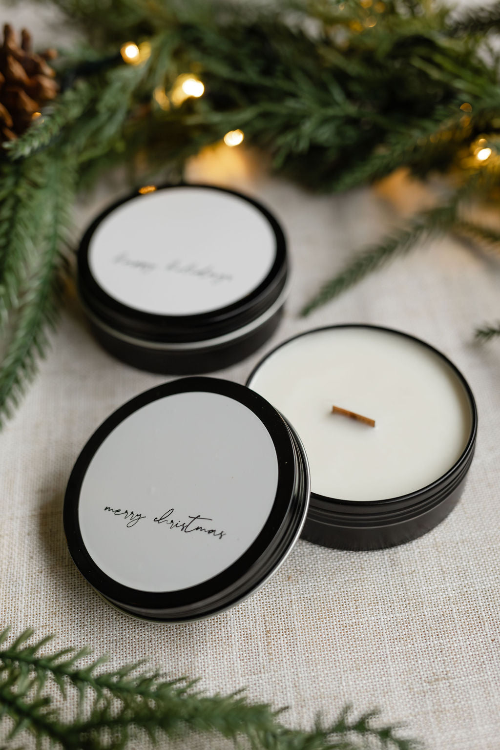 Wild Flicker - Happy Holidays - Soy Wax Mini Candle