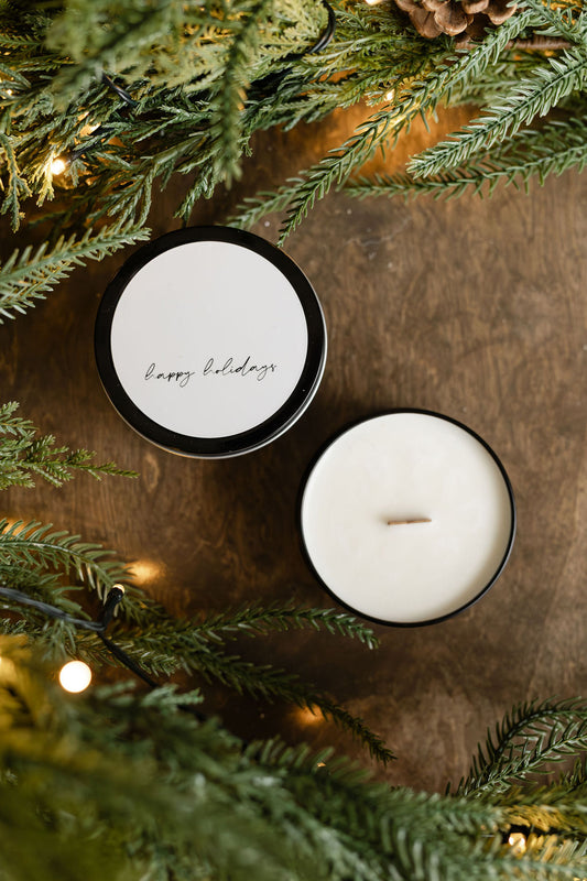 Wild Flicker - Happy Holidays - Soy Wax Mini Candle