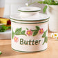 The Original Butter Bell® Crock - Hand Painted Raised Floral