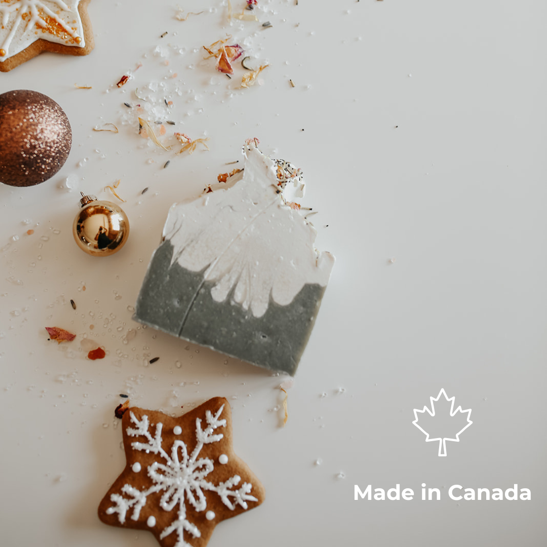 SOAK Bath Co - Frosted Forest Soap Bar: Holiday Collection - Canadian Handmade