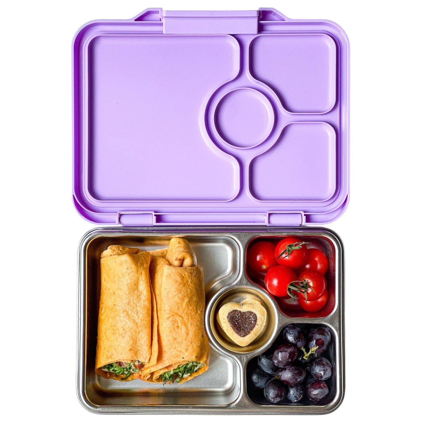 Yumbox Prêt – Leakproof Stainless Steel Bento Box - Lavander Purple