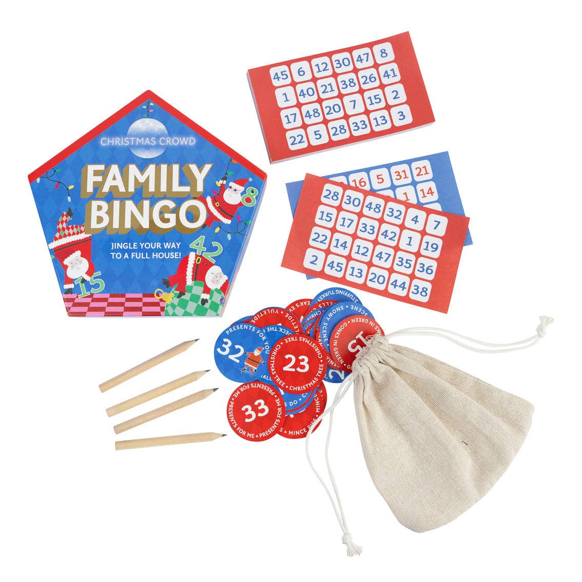 Santa Family Bingo Game - Christmas Games