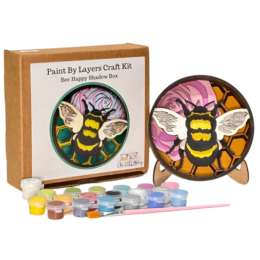 Paint by Layers - Bee Happy - Shadow Box Kit