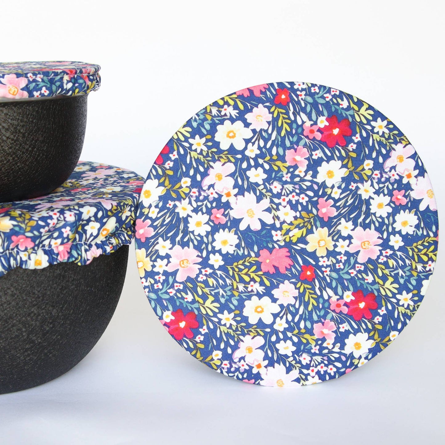 Bowl Covers - Set of 3 - Flowers