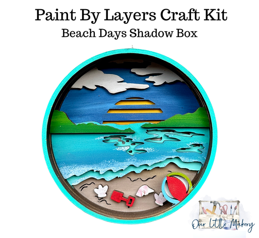 Beach Days Shadow Box Kit