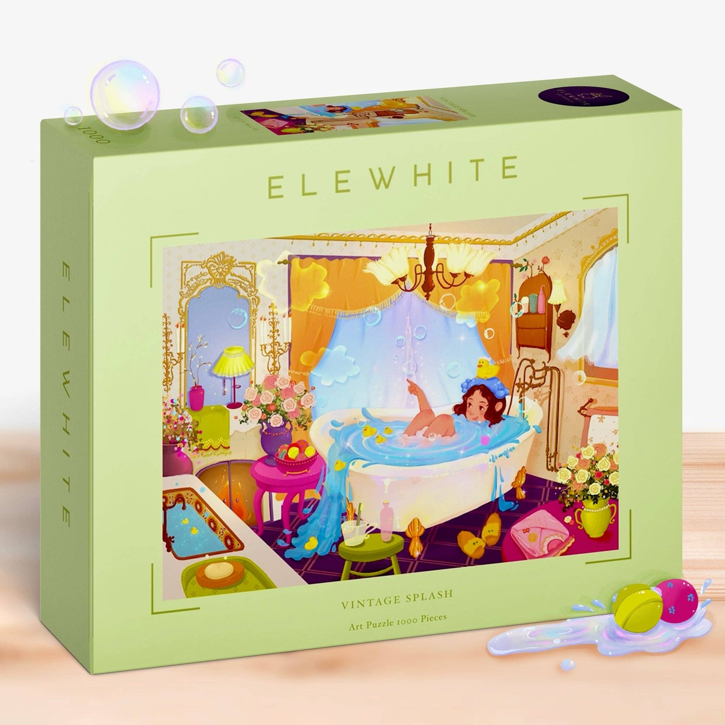 ELEWHITE - Vintage Splash Art Puzzle (1000 Pieces)
