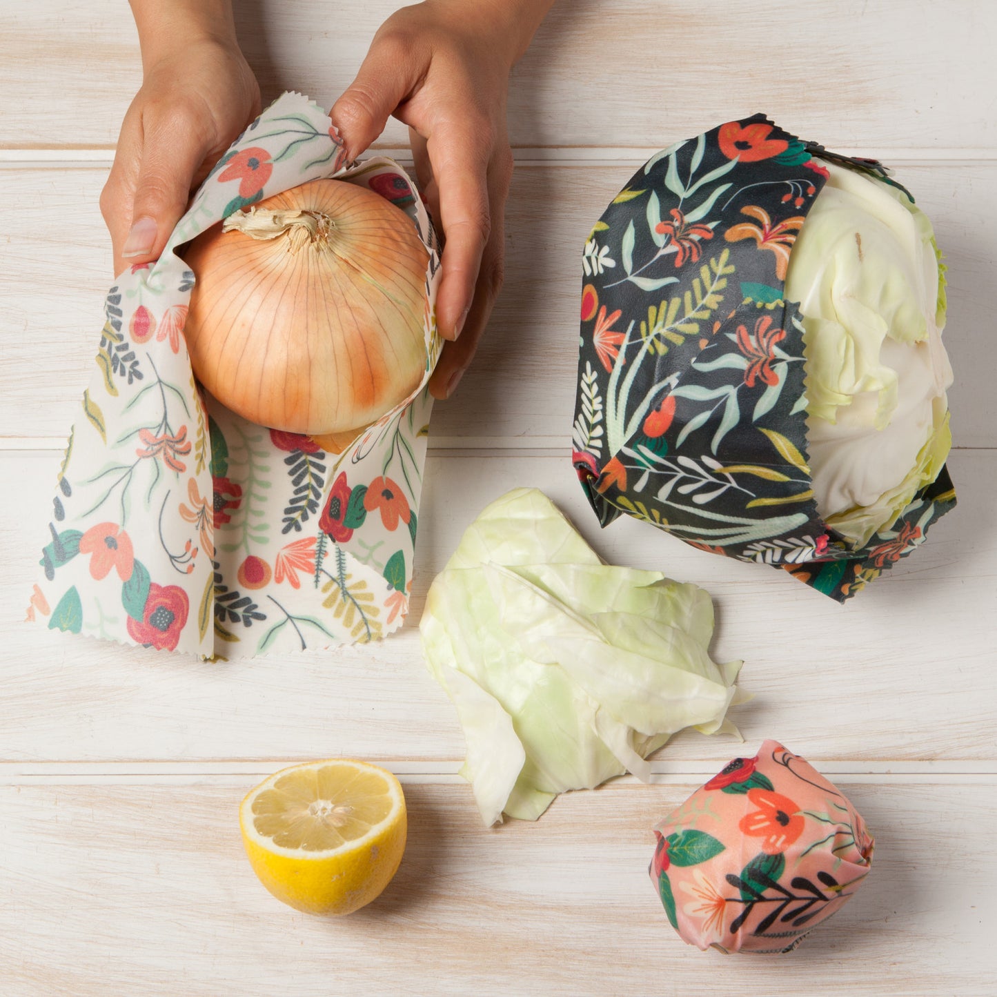 Beeswax Wraps - Set of 3 (floral)