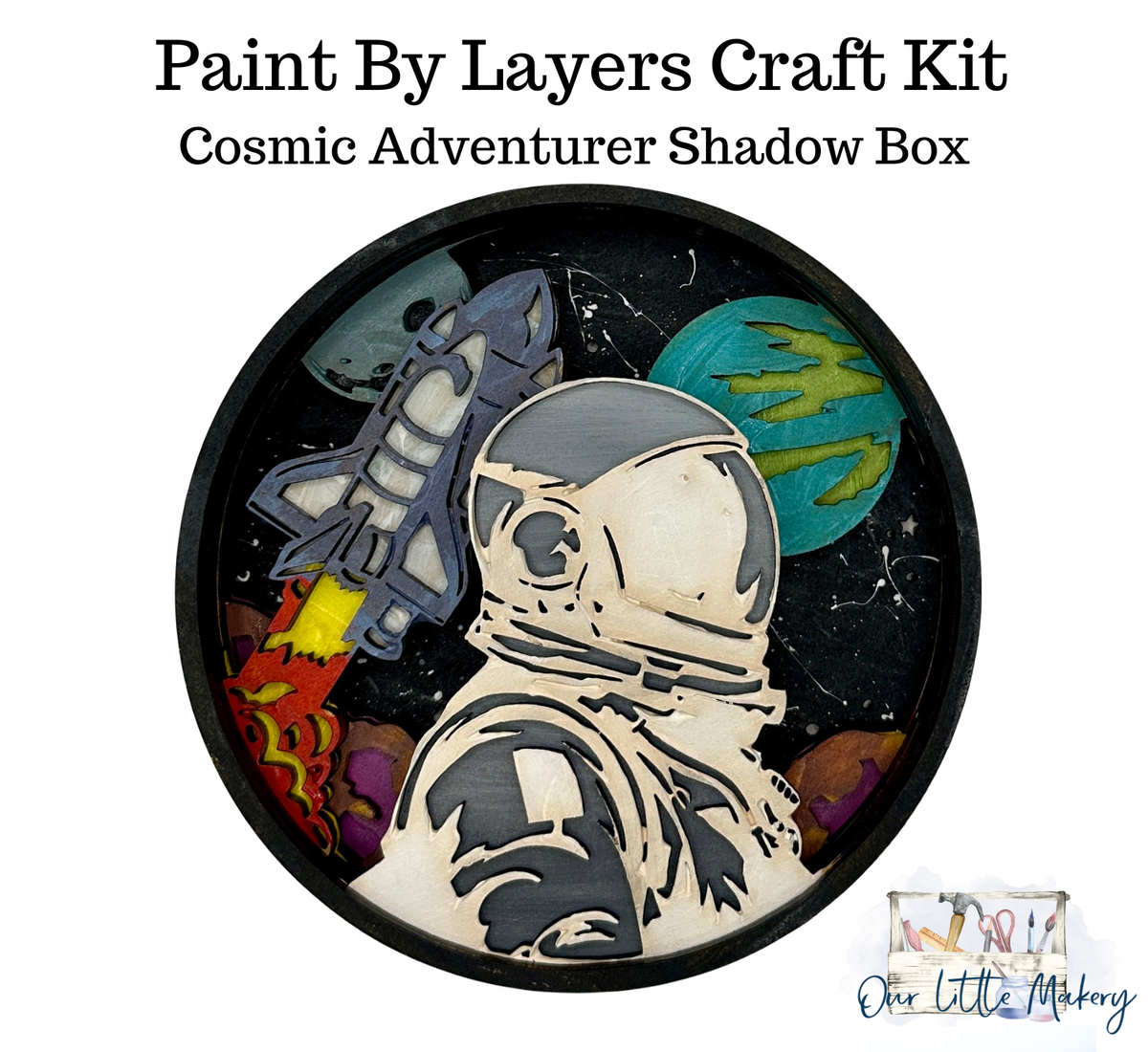 Paint by Layers - Cosmic Adventurer - Shadow Box Kit