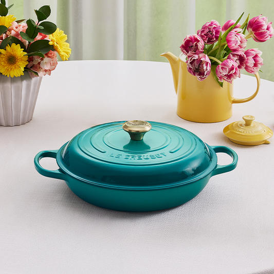 NEW Le Creuset Braiser 3.5L - Bleu Riviera