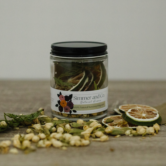 Be Cozy Simmer Pot Mix, Natural Jasmine Spice Aroma – Jar Edition