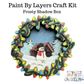 Paint by Layers - Frosty Snowman - Shadow Box Kit