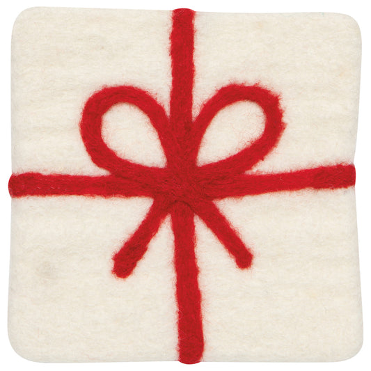 Felt Wool Coasters (Set of 4 – Christmas Presents)