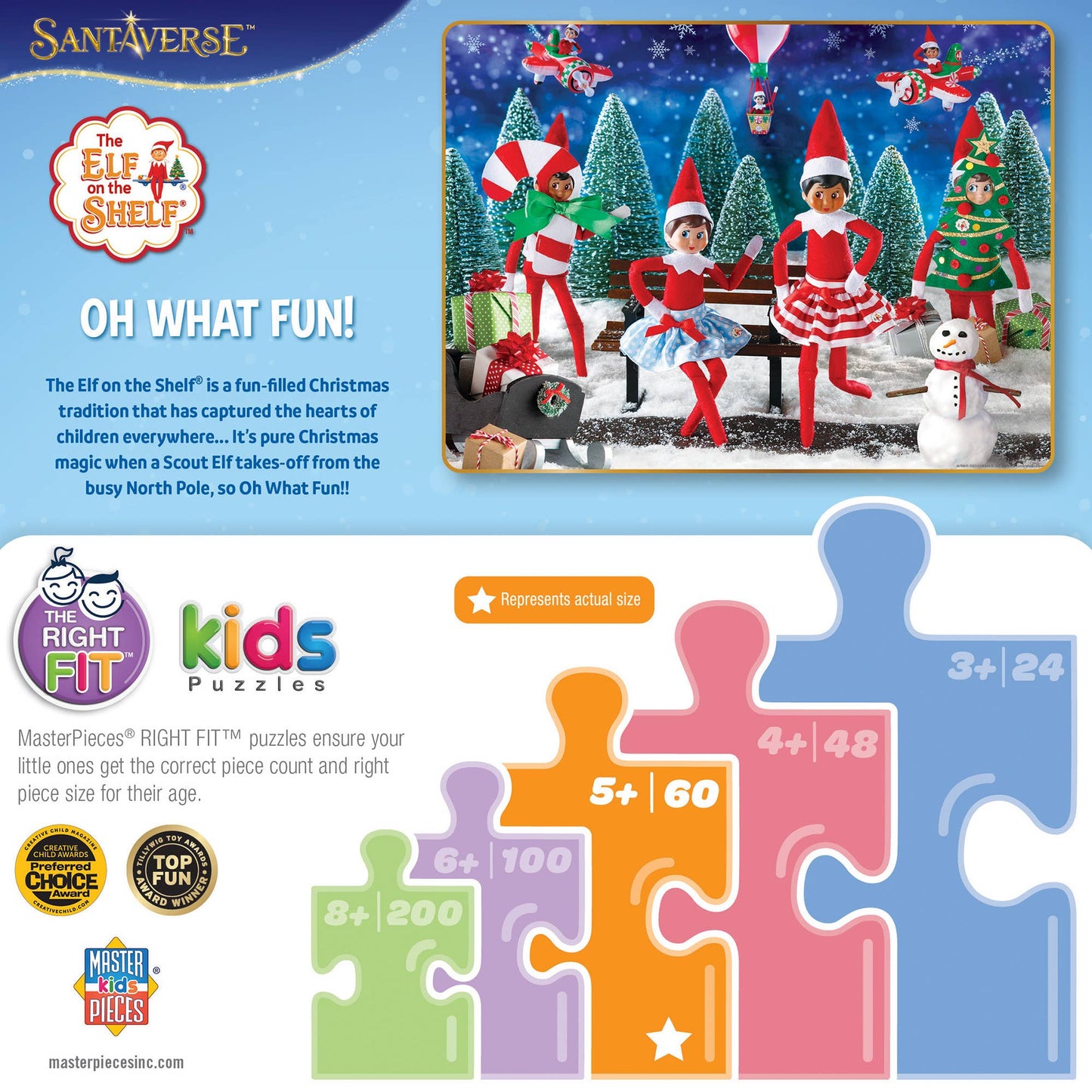 Elf on the Shelf - Oh What Fun 60-Piece Puzzle