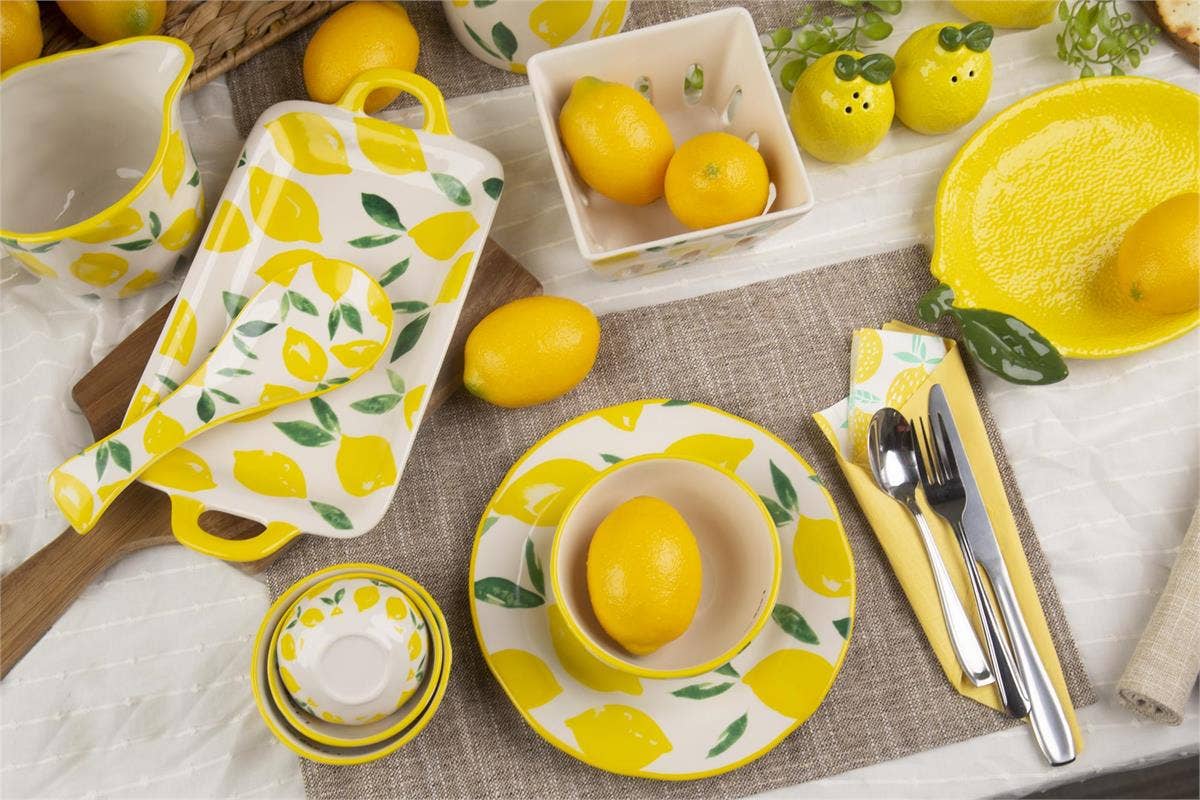 Lemons Ceramic Tabletop Decorative Series: Utensils Holder