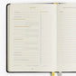 Productivity Planner Black - Time Tracking, Goals, Self-Care