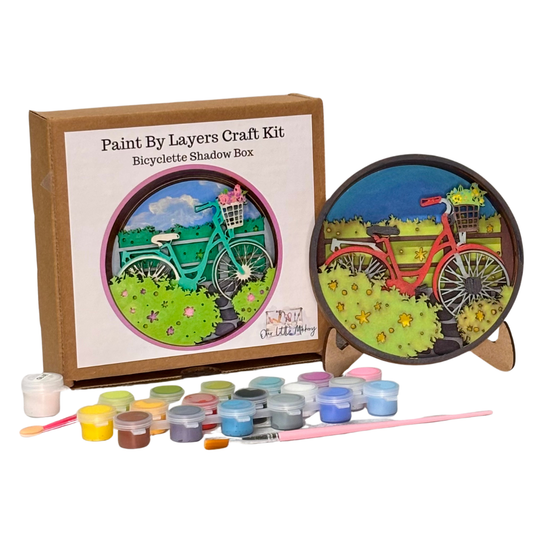 Paint by Layers - Bicyclette - Shadow Box Kit