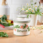 The Original Butter Bell® Crock - Hand Painted Raised Floral