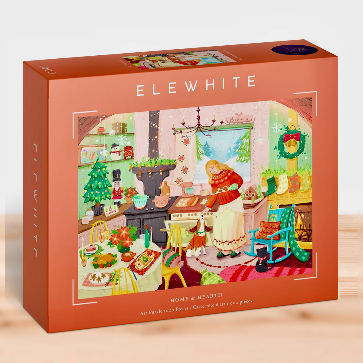 ELEWHITE - Home & Hearth Art Puzzle (1000 Pieces)