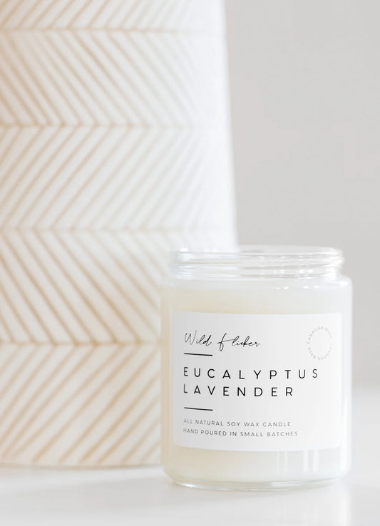 Wild Flicker - Eucalyptus Lavender - Soy Wax Candle