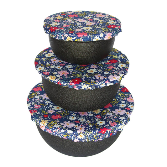 Bowl Covers - Set of 3 - Flowers
