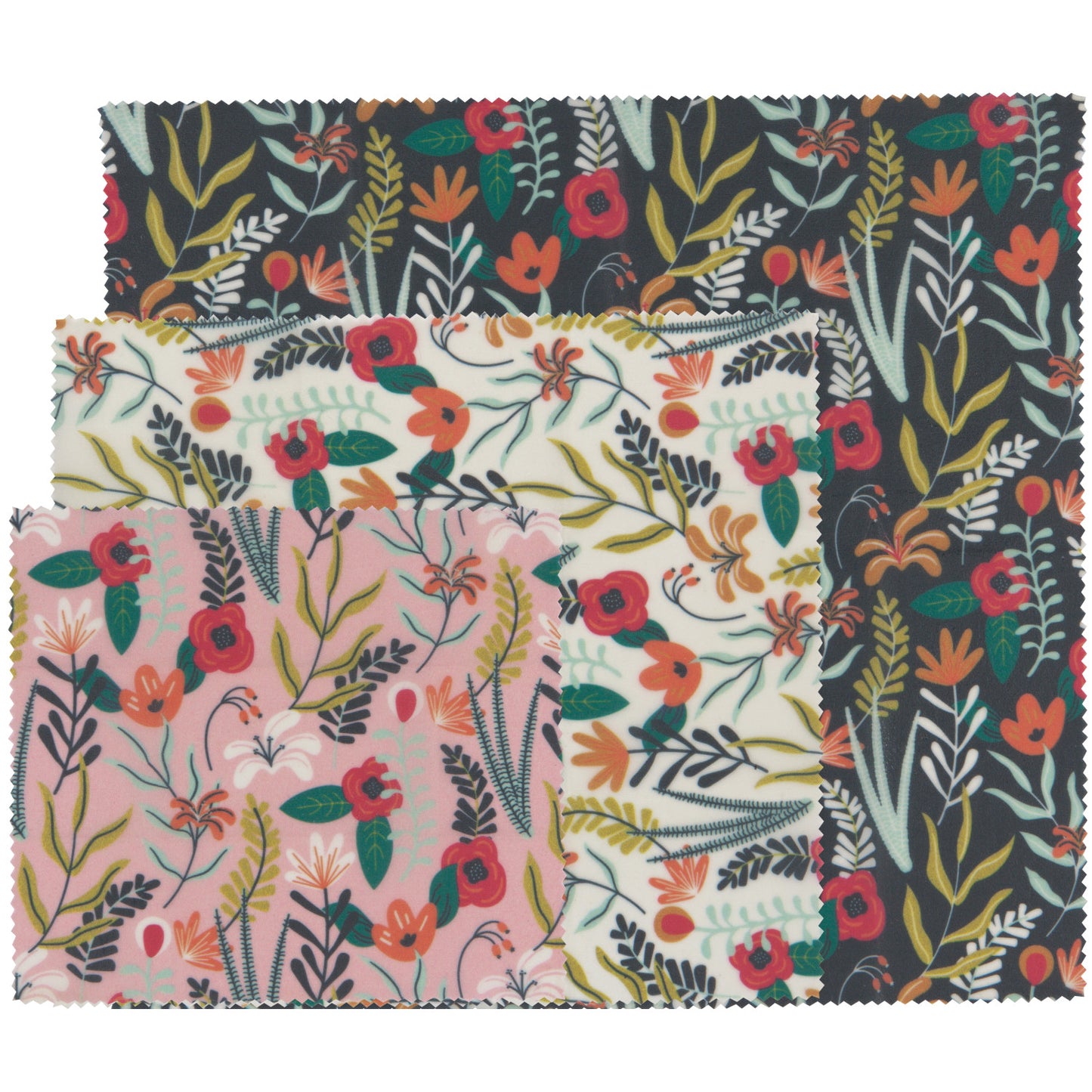 Beeswax Wraps - Set of 3 (floral)