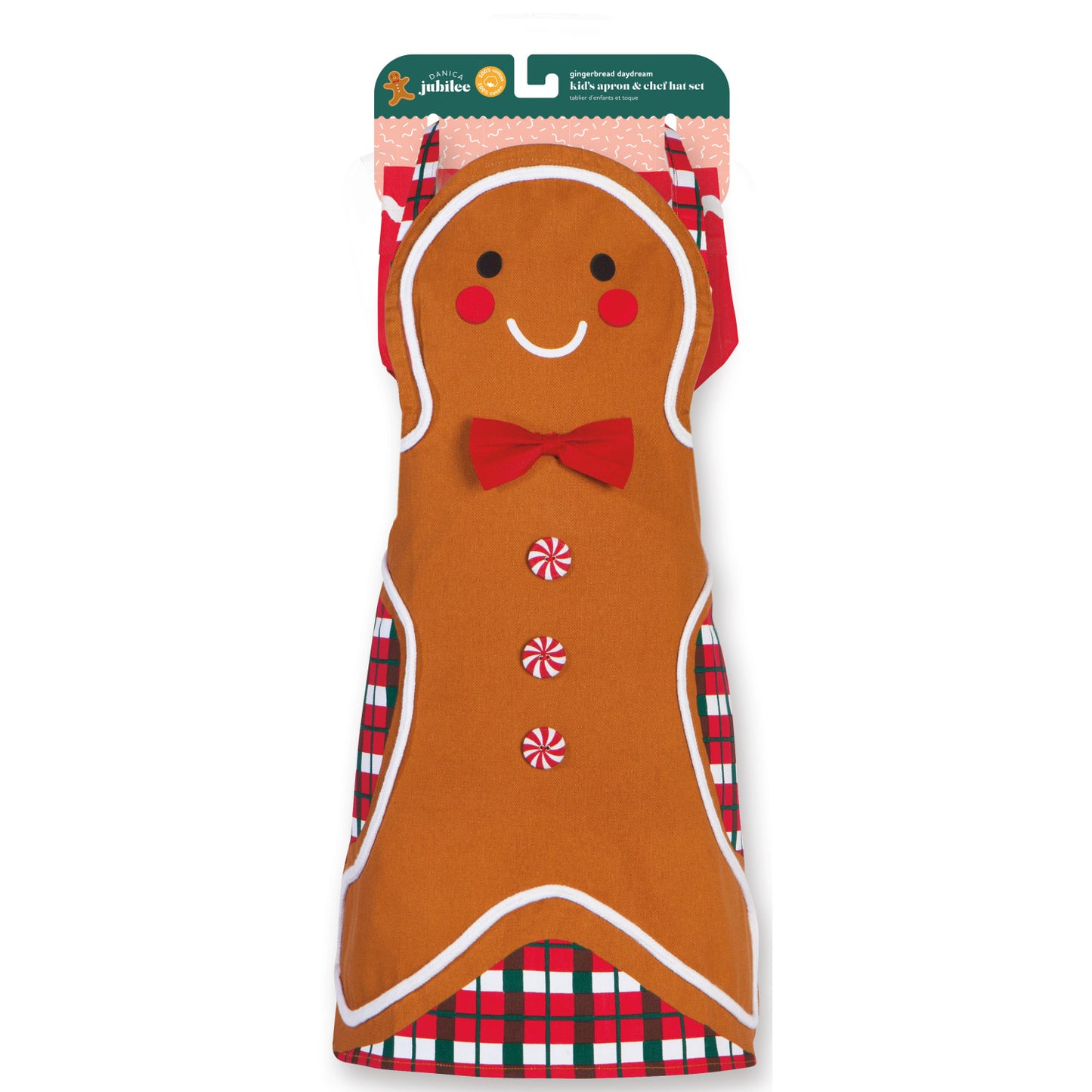 Kid’s Apron & Hat Set (Gingerbread Christmas)