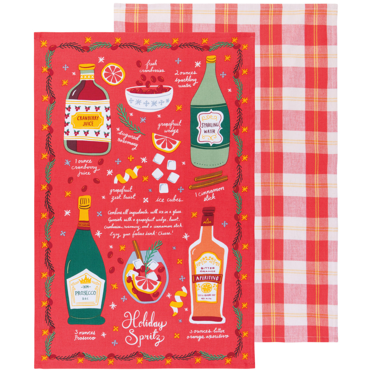 Dishtowel - Holiday Spritz (set of 2)