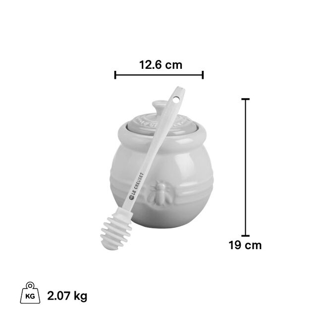Le Creuset - Honey Pot with silicone Honey Dipper