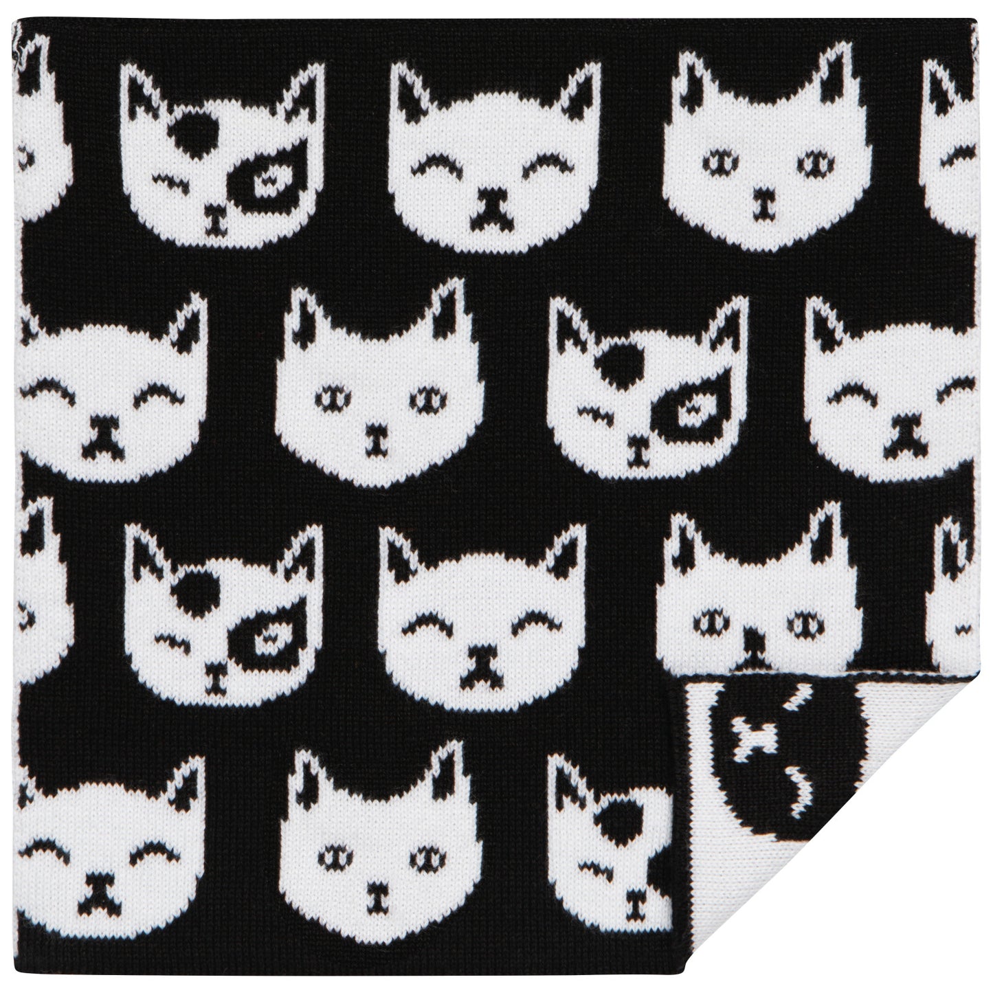 Knit Cat Dishcloths - Set of 3
