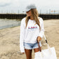 Lake Life - Sweatshirt White S/M