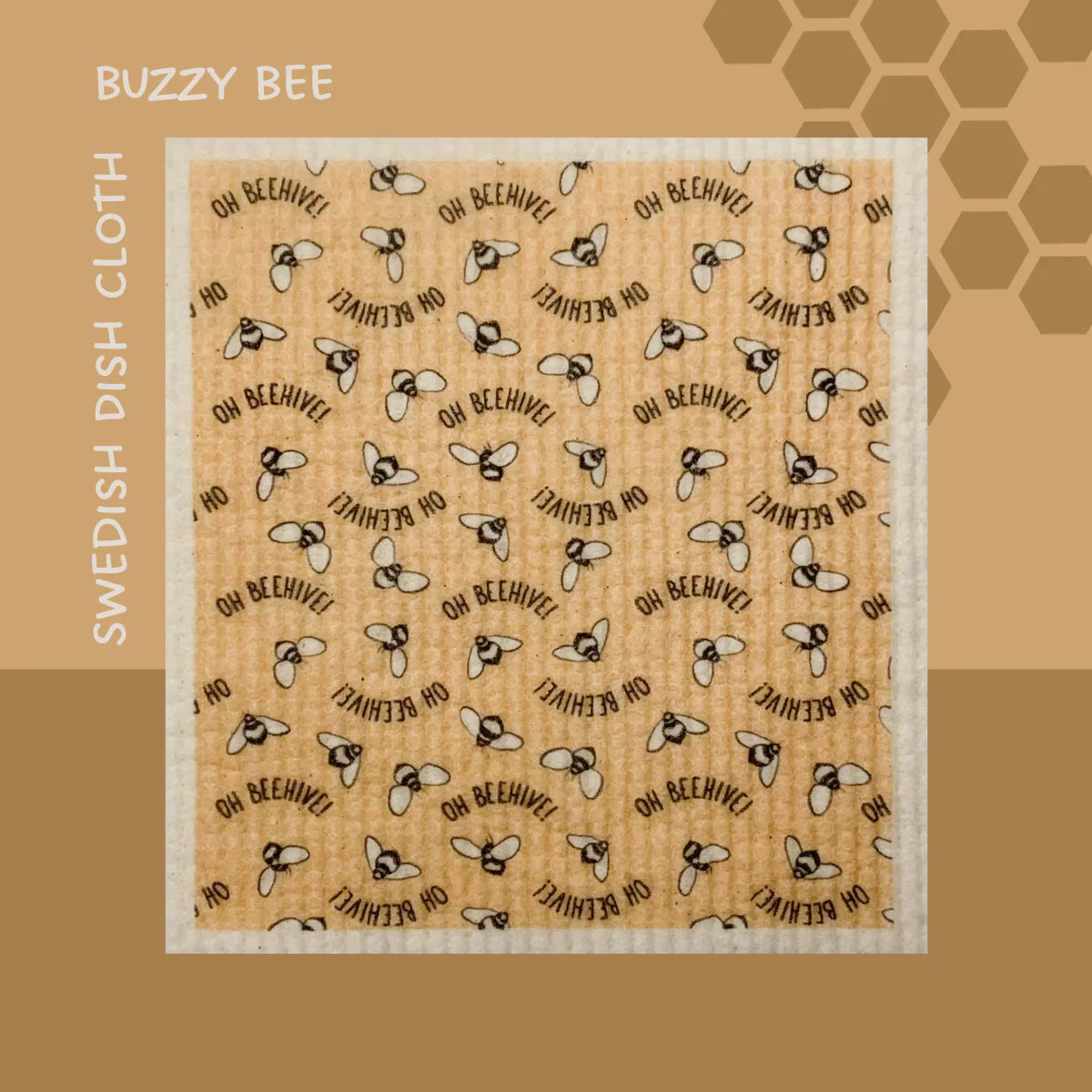 Oh Beehive - Reusable Dish Cloth - Buzzy Bee
