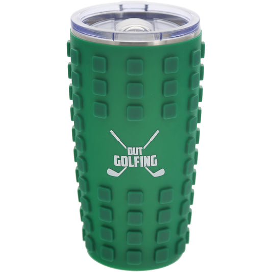 Out Golfing - Travel Tumbler with 3D Silicone Wrap