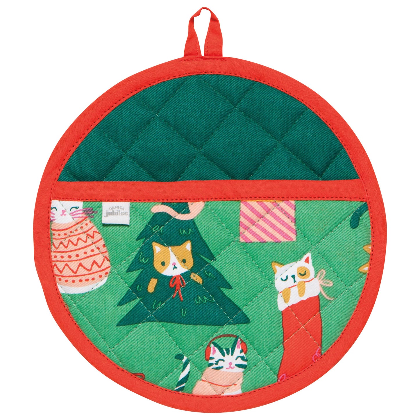 Christmas Cats Potholder Set of 2