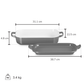 Le Creuset - Rectangular Dish with Platter Lid - 2.6 L