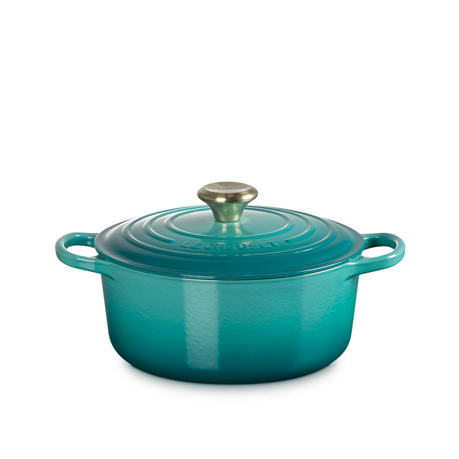 NEW Le Creuset Round Dutch Oven 4.2L – Bleu Riviera